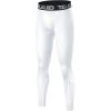 1 or 2 Pack Boys Thermal Compression Leggings Pants Youth Fleece Lined Base Layer Tights Cold Weather Gear(Black/White)