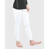 1 or 2 Pack Boys Thermal Compression Leggings Pants Youth Fleece Lined Base Layer Tights Cold Weather Gear(Black/White)