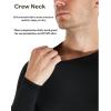 5 or 4 Pack Compression Shirts for Men Long Sleeve Athletic Base Layer Undershirt Gear T Shirt for Workout(2 Black/2white Shirts)