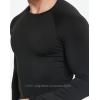 5 or 4 Pack Compression Shirts for Men Long Sleeve Athletic Base Layer Undershirt Gear T Shirt for Workout(Black(4 Pack Shirts))