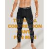 5 or 4 Pack Men’s Thermal Compression Pants Fleece Lined Sports Tights Athletic Leggings Cold Weather Baselayer Winter Gear(4black)