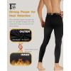 5 or 4 Pack Men’s Thermal Compression Pants Fleece Lined Sports Tights Athletic Leggings Cold Weather Baselayer Winter Gear(4black)