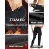5 or 4 Pack Men’s Thermal Compression Pants Fleece Lined Sports Tights Athletic Leggings Cold Weather Baselayer Winter Gear(5black)