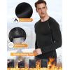 5 or 4 Pack Men’s Thermal Compression Shirt Fleece Lined Long Sleeve Athletic Base Layer Cold Weather Gear Workout Top(2 Turtle Neck+3 Crew Neck（black and Gary）)