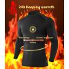 5 or 4 Pack Men’s Thermal Compression Shirt Fleece Lined Long Sleeve Athletic Base Layer Cold Weather Gear Workout Top(2 Turtle Neck+3 Crew Neck（black and Gary）)