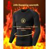 5 or 4 Pack Men’s Thermal Compression Shirt Fleece Lined Long Sleeve Athletic Base Layer Cold Weather Gear Workout Top(5 Crew Neck（black and Gary）)