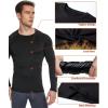 5 or 4 Pack Men’s Thermal Compression Shirt Fleece Lined Long Sleeve Athletic Base Layer Cold Weather Gear Workout Top(5 Crew Neck（black and Gary）)