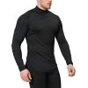 5 or 4 Pack Men’s Thermal Turtle Mock Neck Shirts, Long Sleeve Compression Shirts Fleece Lined Undershirt Base Layer Tops(Black/Black(g)/White(5 Pack))