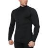 5 or 4 Pack Men’s Thermal Turtle Mock Neck Shirts, Long Sleeve Compression Shirts Fleece Lined Undershirt Base Layer Tops(Black/Black(g)/White(5 Pack))