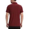 TELALEO 2 Pack Mens Polo Shirts UPF 50+ Quick Dry Performance Golf Summer Shirts Collared Moisture Wicking(Seta)