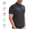 TELALEO 2 Pack Mens Polo Shirts UPF 50+ Quick Dry Performance Golf Summer Shirts Collared Moisture Wicking(Setb(light Blue / Light Grey))