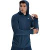 TELALEO 3 Pack Men’s UPF 50+ Sun Protection Lightweight Hoodie Performance Long Sleeve SPF UV Shirt for Fishing Running(Light Gray/Navy Blue/Light Green 3 Pack)