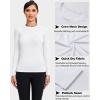 TELALEO 4 Pack Women’s Compression Shirt Long Sleeve Performance Workout Baselayer Athletic Top Sports Gear(Long Sleeve-2black+2white)
