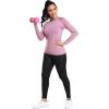 TELALEO 4 Pack Women’s Compression Shirt Long Sleeve Performance Workout Baselayer Athletic Top Sports Gear(Long Sleeve-black+grey+blue+purple)