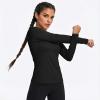 TELALEO 4 Pack Women’s Compression Shirt Long Sleeve Performance Workout Baselayer Athletic Top Sports Gear(Long Sleeve-black+grey+white+blue)