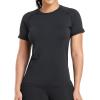 TELALEO 4 Pack Women’s Compression Shirt Long/Short Sleeve Performance Workout Baselayer Athletic Top Gym Sports Gear(2 Long Sleeve+2 Short Sleeve-(2black+2white))