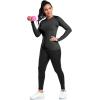 TELALEO 4 Pack Women’s Compression Shirt Long/Short Sleeve Performance Workout Baselayer Athletic Top Gym Sports Gear(2 Long Sleeve+2 Short Sleeve-(2black+2white))