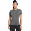 TELALEO 4 Pack Women’s Compression Shirt Running Athletic T-Shirts Workout Tops Baselayer Short Sleeve Yoga Gym Sports Gear(2black/Grey/White)