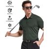 TELALEO 4/5 Pack Mens Polo Shirts Quick Dry Short Sleeve Golf T Shirt Performance Moisture Wicking Casual Workout(2black/Light Grey/Light Blue/Blue(5 Pack))