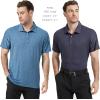 TELALEO 4/5 Pack Mens Polo Shirts Quick Dry Short Sleeve Golf T Shirt Performance Moisture Wicking Casual Workout(Setd(5 Pack)-heather-jujube Red/Blue/Purple/Deep Blue/Black)