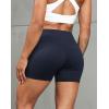 TELALEO 5 Pack 3″/5″ Womens Volleyball Shorts Spandex Compression Shorts Workout Performance High Waist Yoga Biker Shorts(3black/ 1purple/ 1grey(3inch))