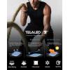 TELALEO 5 Pack Men’s Athletic Compression Shirts Sleeveless Workout Tank Top Sports Base Layer Running Basketball(Black/Charcoal/White(five Pack))