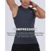 TELALEO 5 Pack Men’s Athletic Compression Shirts Sleeveless Workout Tank Top Sports Base Layer Running Basketball(Black/Charcoal/White(five Pack))