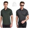 TELALEO 5 Pack Mens Polo Shirts Quick Dry Short Sleeve Golf T Shirt Performance Moisture Wicking Casual Workout L, Sete(5 Pack)