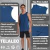 TELALEO 5 Pack Men’s Workout Tank Tops Sleeveless Mesh Muscle Gym Shirt Quick Dry Black/Gray/Charcoal/Navy/Blue(Black/Gray/Charcoal/Navy/Blue (5 Pack))