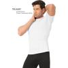 TELALEO 6 Pack Men’s Compression Shirt Short Sleeve Athletic Baselayer Sports T Shirts Workout Tops for Men Black White(3black+3white (6 Pack Shirts))
