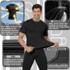 TELALEO 6 Pack Men’s Compression Shirt Short Sleeve Athletic Baselayer Sports T Shirts Workout Tops for Men Black White(6black(6 Pack Shirts))