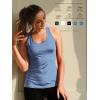 TELALEO 6 Pack Workout Tank Tops for Women, Athletic Racerback Sports Tank Tops, Compression Sleeveless Dry Fit Shirts B/G/W/R/P/B S