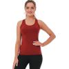 TELALEO 6 Pack Workout Tank Tops for Women, Athletic Racerback Sports Tank Tops, Compression Sleeveless Dry Fit Shirts B/G/W/R/P/B S