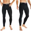 TELALEO 6 or 4 Pack Men’s Compression Pants Leggings Sports Tights Performance Athletic Baselayer Workout Running(Black(6 Pack))