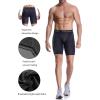 TELALEO 6 or 5 Pack Compression Shorts for Men Spandex Sport Shorts Athletic Workout Running Performance Baselayer Underwear(Black(2pcs)+blue(2pcs)+gray(1pcs))