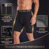 TELALEO 6 or 5 Pack Compression Shorts for Men Spandex Sport Shorts Athletic Workout Running Performance Baselayer Underwear(Black(6pcs))