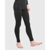 TELALEO Boys’ Girls’ Long Sleeve Compression Shirts Thermal Fleece Lined Kids Athletic Sports Tops Leggings Baselayer Set(Black(turtle Neck))