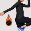 TELALEO Boys Girls Thermal Compression Shirt Youth Long Sleeve Top Fleece Lined Turtle Neck Athletic Base Layer Undershirt(2black(turtle Neck))