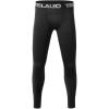 TELALEO 1/2/3/4 Pack Boys’ Youth Compression Leggings Pants Tights Athletic Base Layer for Running Hockey Basketball(Black(1pcs))