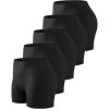TELALEO 5 Pack 3″/5″ Womens Volleyball Shorts Spandex Compression Shorts Workout Performance High Waist Yoga Biker Shorts(5black(5inch))