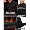 5 Pack Men’s Thermal Compression Shirts Fleece Lined Turtle Mock Neck XXL | Micro fleece lined, moisture wicking, lightweight, tagless, quick dry, 4 way stretch, elastic fabric, winter gear, lounging(Black/Black(g)/White(5 Pack))