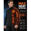 5 Pack Men’s Thermal Compression Shirts Fleece Lined Turtle Mock Neck XXL | Micro fleece lined, moisture wicking, lightweight, tagless, quick dry, 4 way stretch, elastic fabric, winter gear, lounging(Black/Black(g)/White(5 Pack))
