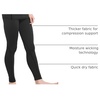 TELALEO Youth Football Pants Boys Compression Leggings Tights Base Layer | Football practice pants and compression tights for boys; moisture wicking youth athletic leggings for hockey baseball(3 Black)
